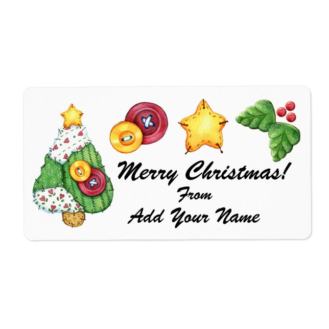 Etiqueta de navidades - SRF (Frente)