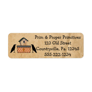 Etiqueta de negocio de Country Crows