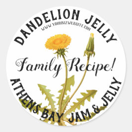 Etiqueta de negocio de Dandelion Jelly