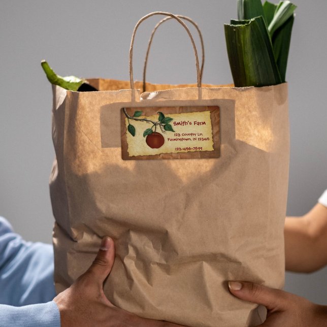 Etiqueta de negocios de Apple Orchard (Subido por el creador)