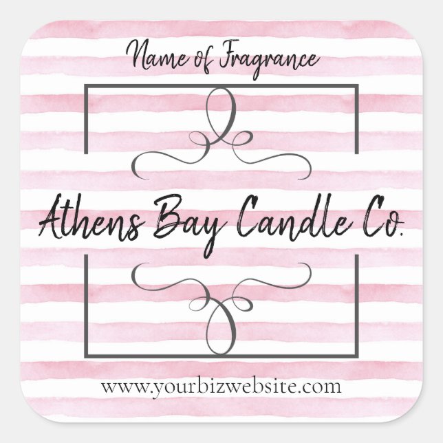Etiqueta de negocios de velas (Anverso)