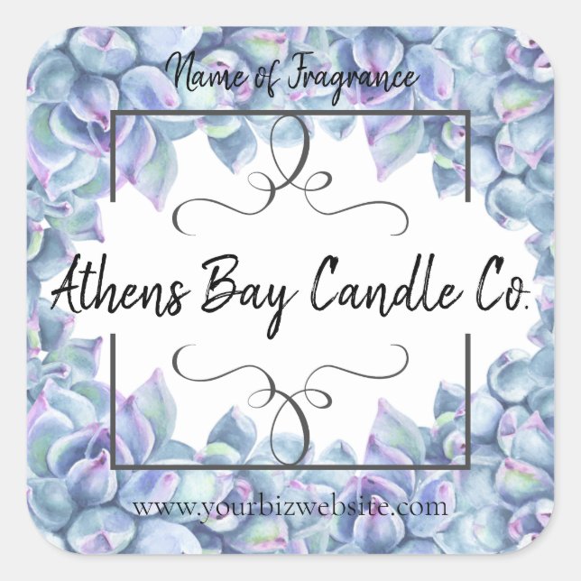 Etiqueta de negocios de velas (Anverso)