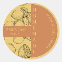 Etiqueta de negocios moderna de Lemon Jam