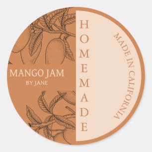 Etiqueta de negocios moderna de Mango Jam