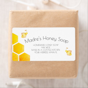 Etiqueta de negocios Soap Business Honey Ilustraci