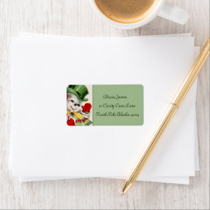 etiqueta de nieve retro vintage de Navidad