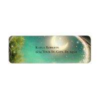 Etiqueta de noche encantada