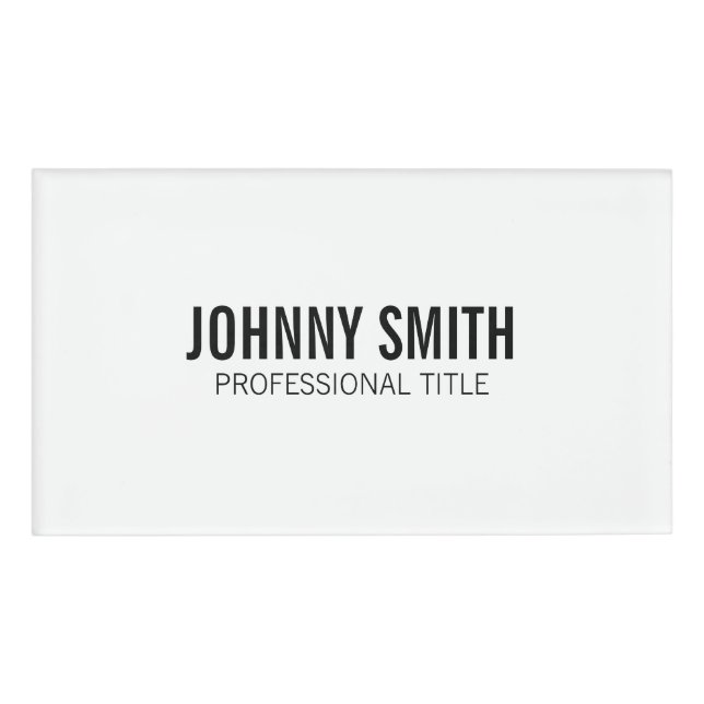 Etiqueta de nombre (Anverso)