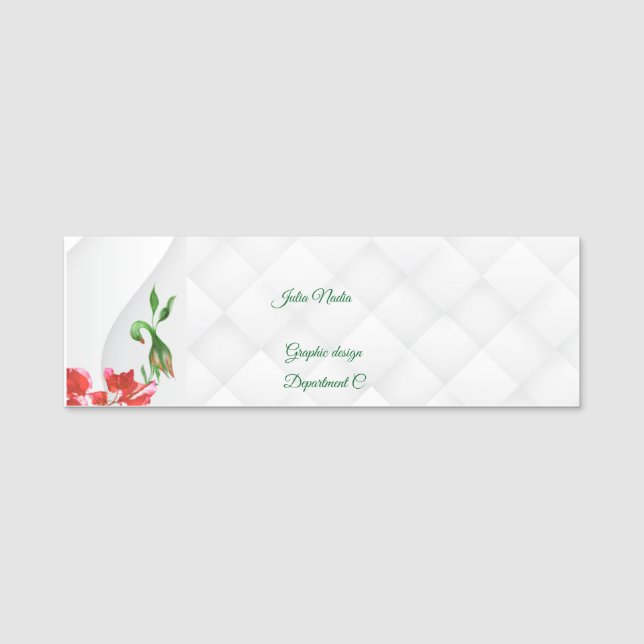 Etiqueta de nombre (Anverso)