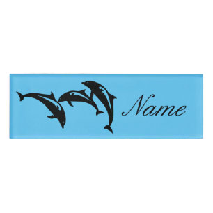 Etiqueta De Nombre 3 Propoises Saltantes Thunder_Cove