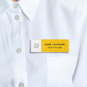 Etiqueta De Nombre Añadir el logotipo Título del imán Minimalista mod