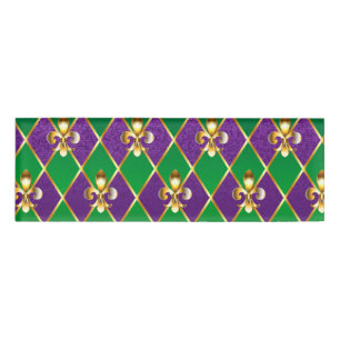 Etiqueta De Nombre Antecedentes de joyas Mardi Gras