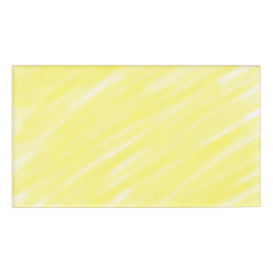 Etiqueta De Nombre anuncio simple minimalista de color sólido amarill