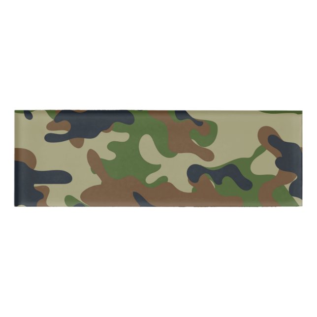 Etiqueta De Nombre Arbolado Camo (Anverso)