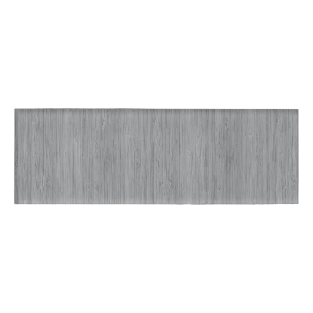 Etiqueta De Nombre Ash Gray Bamboo Madera Grano (Anverso)