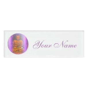 Etiqueta De Nombre aura morada buddha
