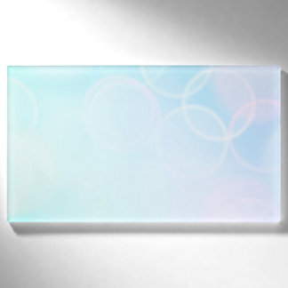 Etiqueta De Nombre Baby Bokeh - Blue