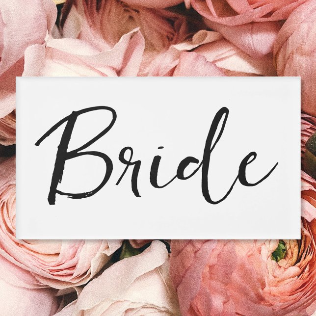 Etiqueta De Nombre Bachelorette Bride Calligraphy (Subido por el creador)