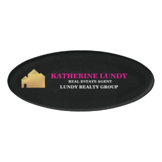 ETIQUETA DE NOMBRE BADGE INMOBILIARIO