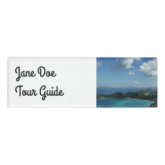 Etiqueta De Nombre Bahía de Magens, Isla Hermosa de Santo Tomás