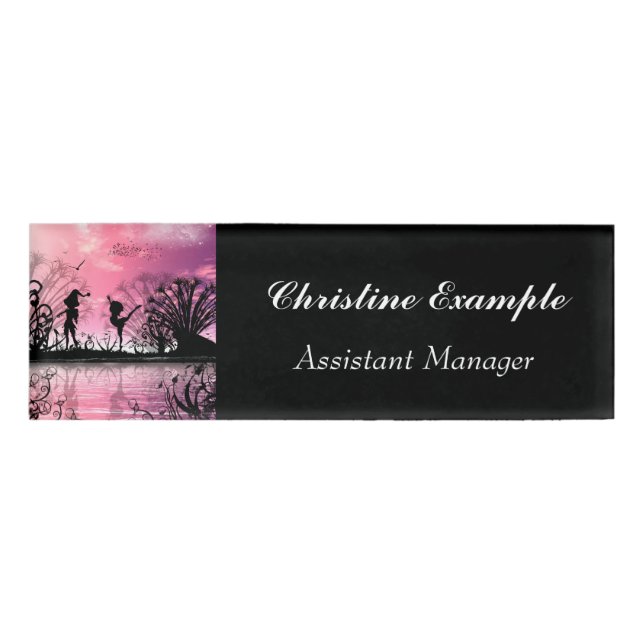 Etiqueta De Nombre Baile (Anverso)