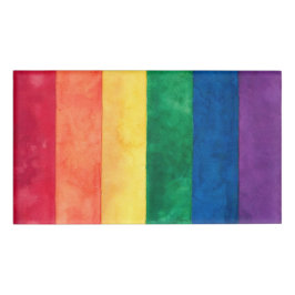 Etiqueta De Nombre Bandera arcoiris del orgullo gay