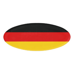 Etiqueta De Nombre Bandera de Alemania