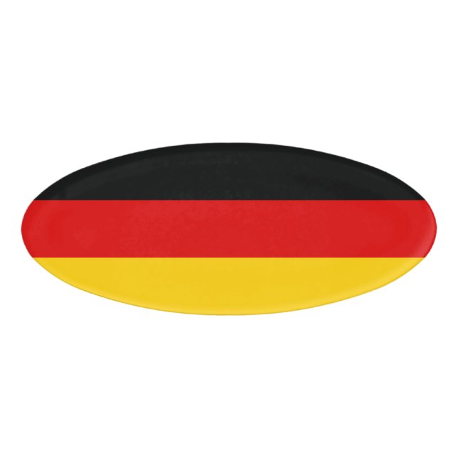 Etiqueta De Nombre Bandera de Alemania (Anverso)