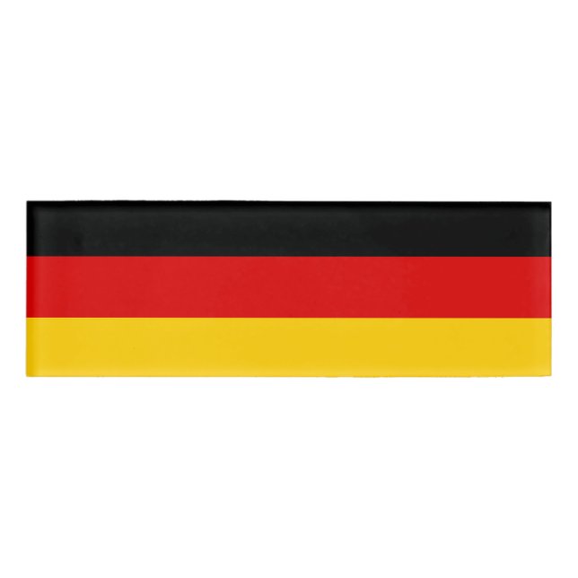 Etiqueta De Nombre Bandera de Alemania (Anverso)