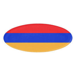 Etiqueta De Nombre Bandera de Armenia