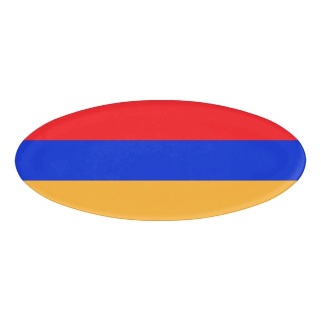 Etiqueta De Nombre Bandera de Armenia (Anverso)