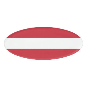 Etiqueta De Nombre Bandera de Austria