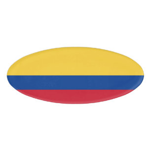 Etiqueta De Nombre Bandera de Colombia