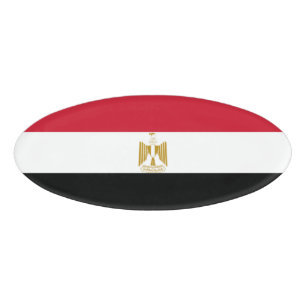 Etiqueta De Nombre Bandera de Egipto
