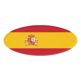 Etiqueta De Nombre Bandera de España