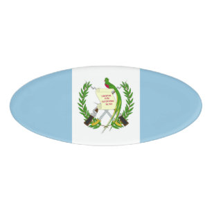 Etiqueta De Nombre Bandera de Guatemala