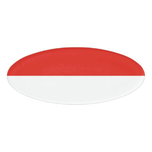 Etiqueta De Nombre Bandera de Indonesia