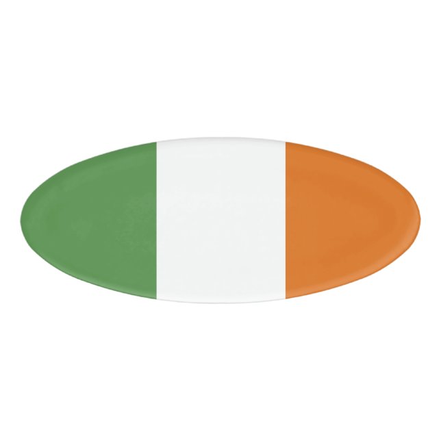 Etiqueta De Nombre Bandera de Irlanda (Anverso)