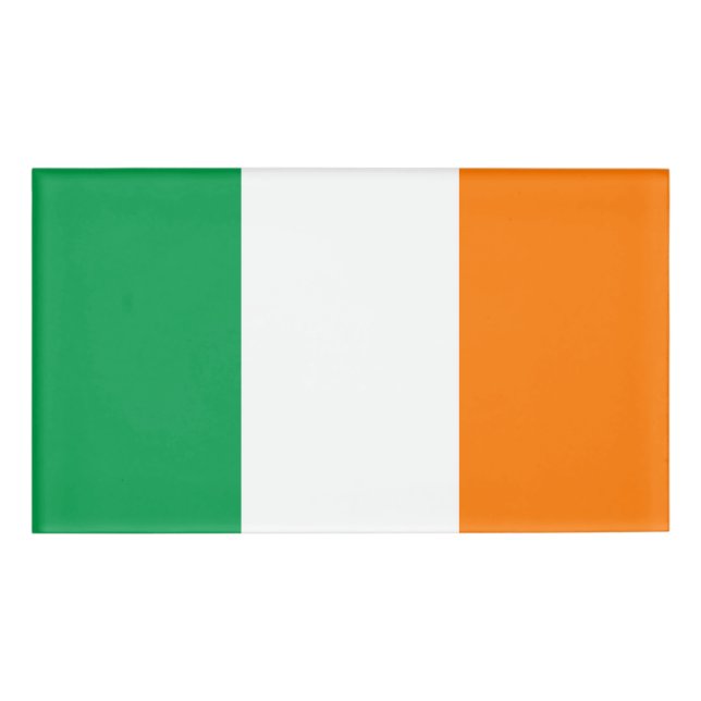 Etiqueta De Nombre Bandera de Irlanda (Anverso)