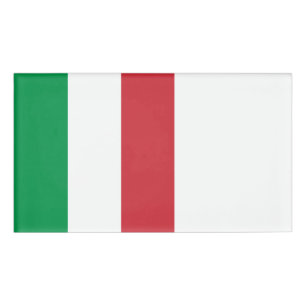 Etiqueta De Nombre Bandera de Italia