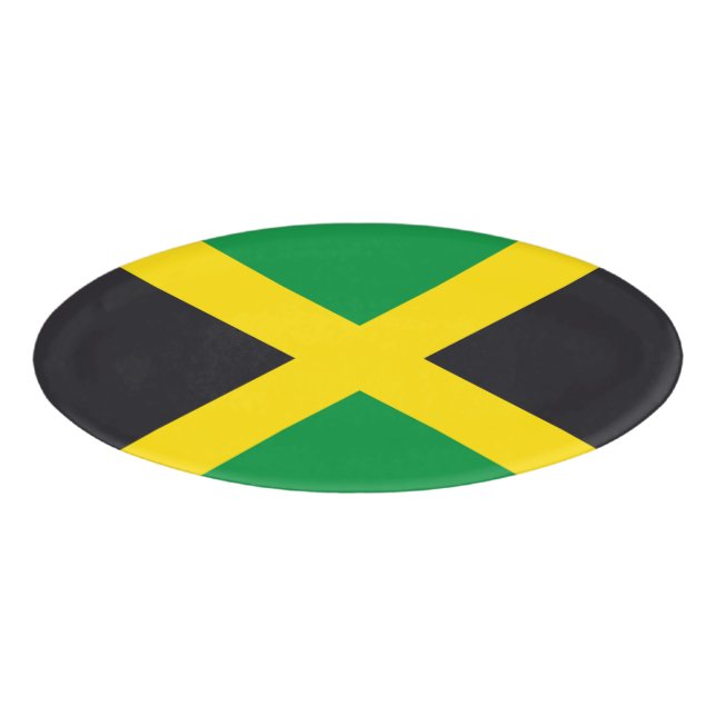 Etiqueta De Nombre Bandera de Jamaica (Anverso)