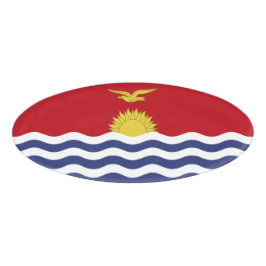 Etiqueta De Nombre Bandera de Kiribati