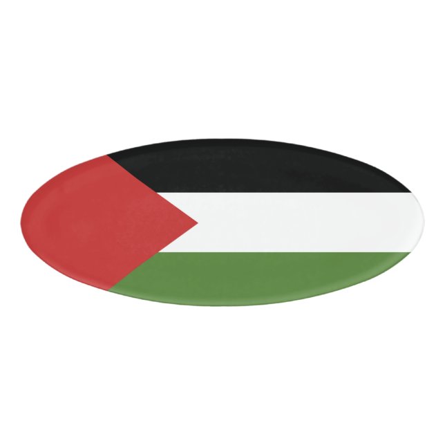 Etiqueta De Nombre Bandera de Palestina (Anverso)