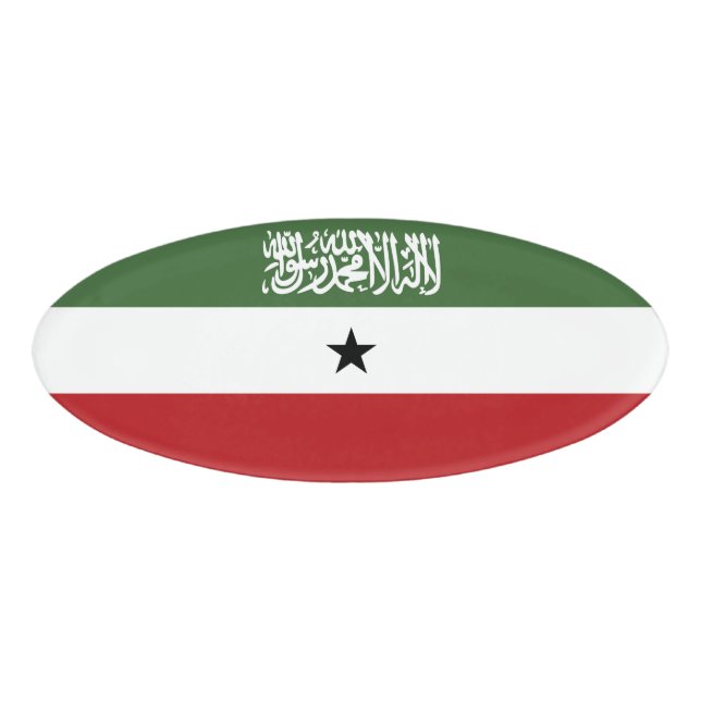 Etiqueta De Nombre Bandera de Somaliland (Anverso)