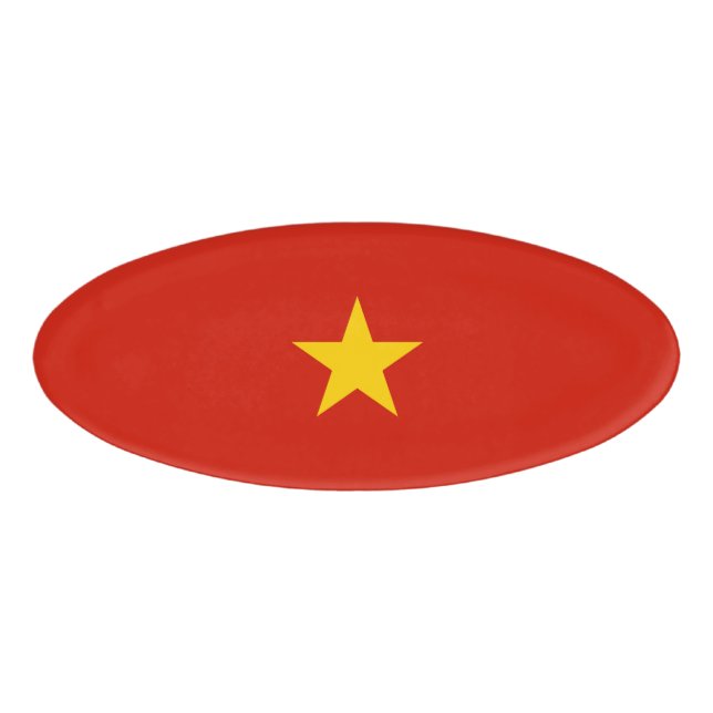Etiqueta De Nombre Bandera de Vietnam (Anverso)