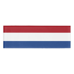 Etiqueta De Nombre Bandera nacional de los Países Bajos, Holanda,