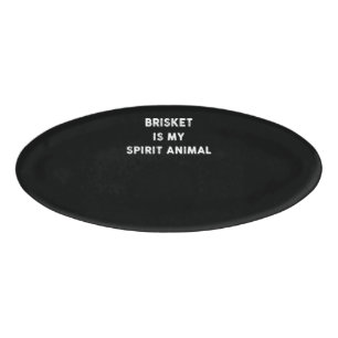 Etiqueta De Nombre Barbacoa Brisket Es Mi Espíritu Animal Regalos D