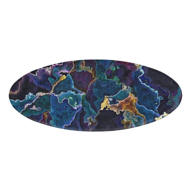 Etiqueta De Nombre Barrido de petróleo (Anverso)