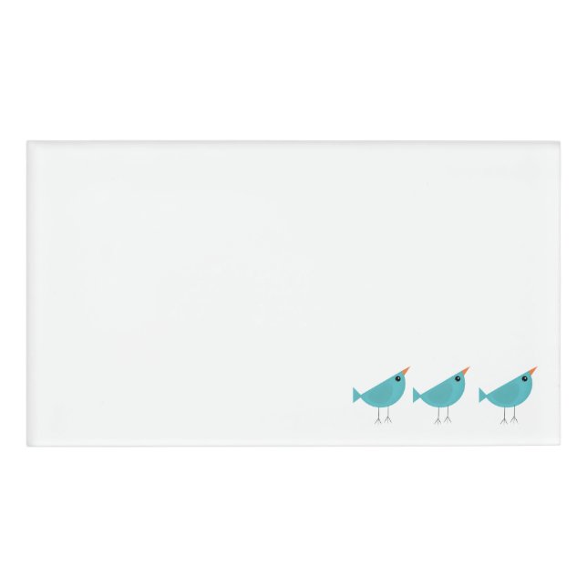 Etiqueta De Nombre Birdy   (Anverso)