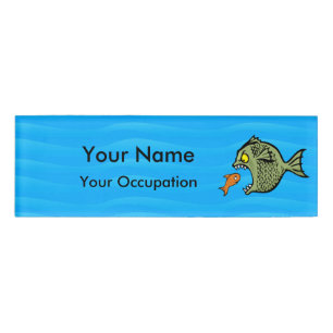 Etiqueta De Nombre Bully Fish